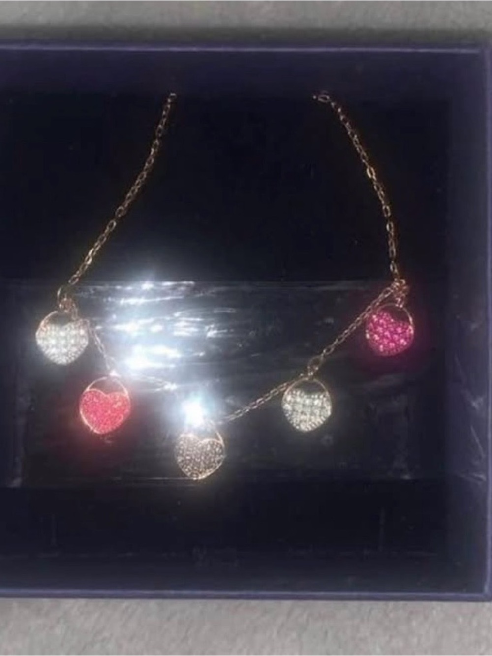 Swarovski Heart Crystal Charm Necklace